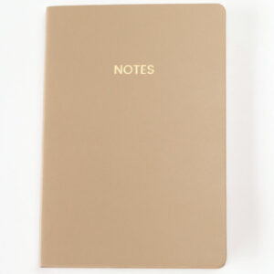 Toffee Vegan Leather Medium Notebook