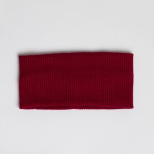 Cherry Red Ribbed Headband