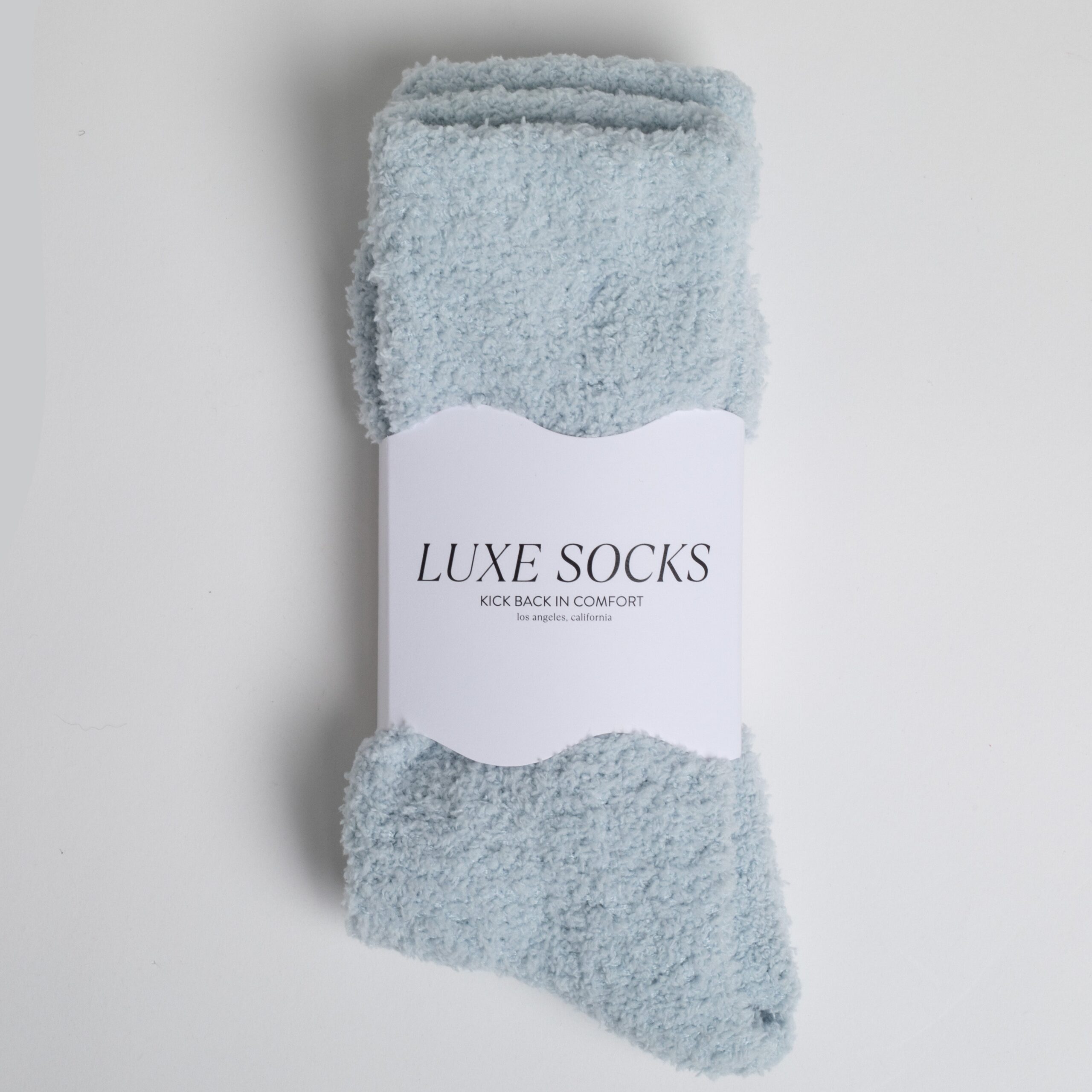 Light Blue Luxe Socks