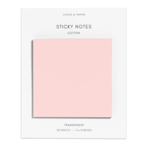 Transparent Sticky Notes - Cotton