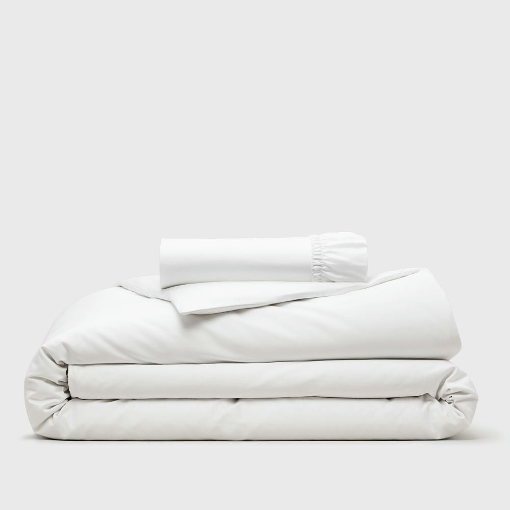 Organic Full Duvet Cover and Fitted Sheet Set