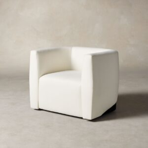 The Henri Swivel Chair - Italian Brushed Wool Vanilla