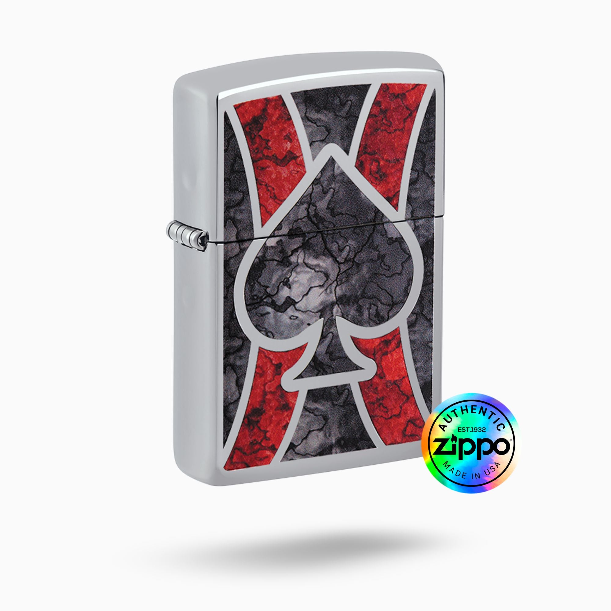 Zippo Spade High Polish Chrome Windproof Lighter