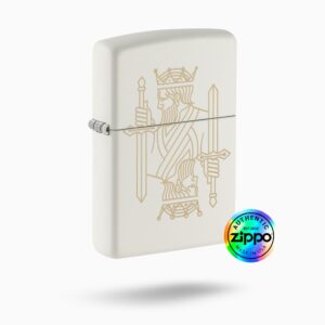 2_8920e8c6-c591-4768-b57b-fcfcfc7b491d.jpg Zippo King Queen White Matte Windproof Lighter