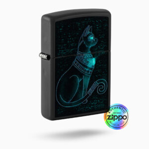 46.jpg Zippo Spiritual Cat Design Windproof Lighter