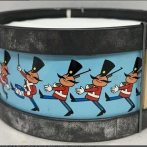 57_00771930-6b55-464d-9f61-fc640b3039cf.jpg Vintage Ohio Art Metal Toy Kids Drum Circus Blue 6" Marches