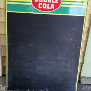Vintage Double Cola Chalkboard Advertising Sign Coke Pepsi Soft Drink Salesman