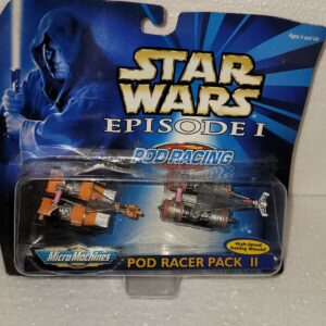 Micromachines Star Wars Episode 1 Pod Racing Pack 2, 1998 by Galoob Vintage