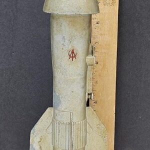Vintage 1957 Astro MFG Berzac Creation Guided Missile Rocket Bank  No Key