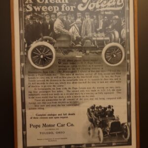 Harvey’s Wallhangers Early 1900s Detroit Pope Motor Company Advertisement