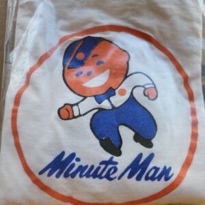 Vintage 90's 76 Gulf Gasoline Minute Man T-Shirt Mens XL White USA