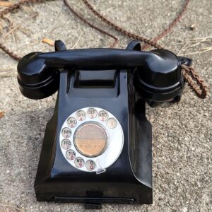 Original GPO Model 332L Black Bakelite Telephone COLLECTIBLE DECOR English Brand