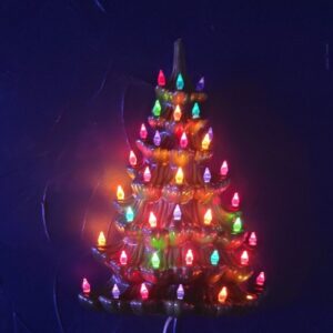 Atlantic Mold Wall Hanging Table Shelf Top Ceramic Christmas Tree Vintage