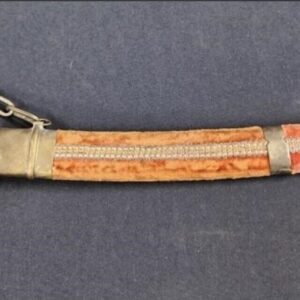 Vintage Sword Made in India Persian Red Velvet Sheath 20” Blade Antique Rare