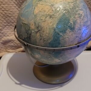 Vintage (1970’s) Rand McNally World Portrait Globe 12" Diameter. Steel Base