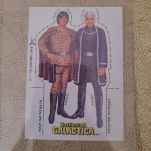 1978 BIG G Battlestar Galactica cereal premium stand up card Apollo Adama no. 13