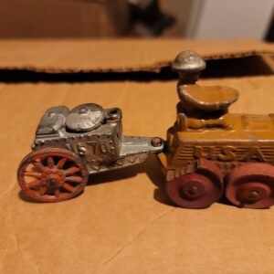 Vintage Arcade ? Man Oil Vehicles #70 71 73 Soup Kitchen, Shell Carrier Tractor