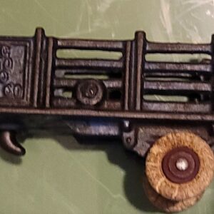 Antique/Vintage 1930's  Original Arcade KENTON Cast Iron Stake TRAILER Blue