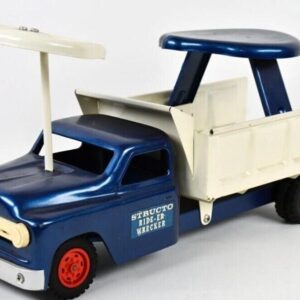 VINTAGE Restored Structo Ride-Er Dumper Truck - 1950s Pressed Steel Dump Truck