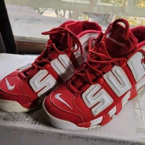57_27bddbc7-ee56-4ec3-9b45-e2450d750f1e.jpg Size 12.5 - Nike Supreme x Air More Uptempo Red Collectible Sneakers