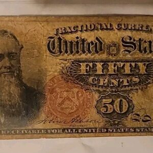 1866 Fractional Currency 50 Cent Collectible Paper Currency
