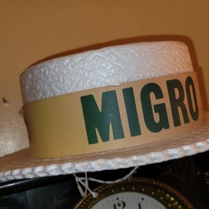 Vintage Migro Styrofoam Hat PROP Rare Neat Cool Retro Decor