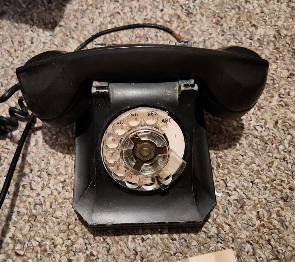 Vintage Stromberg Carlson Model Series 1243 Desk rotary Telephone As Is