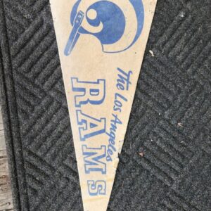 Vintage LOS ANGELES RAMS 1 BAR 1960'S  FELT NFL VINTAGE PENNANT