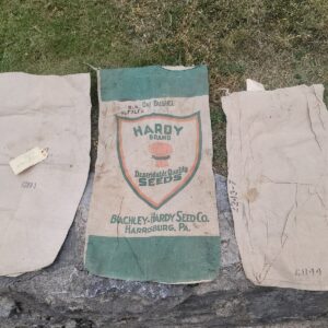 Vintage 1960's HARDY Brand Seeds Advertising Cloth Seed Sack