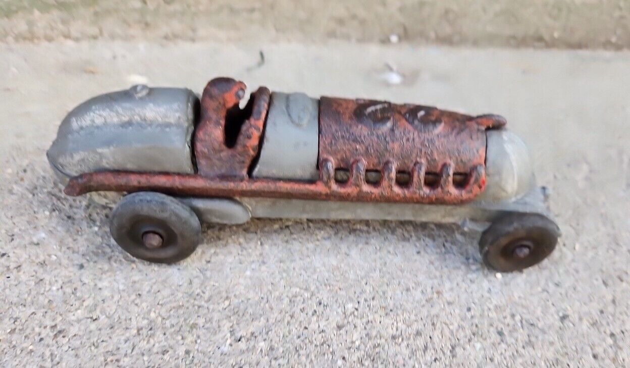 Vintage 1930 HUBLEY RACER Kiddie COCKPIT 22 RED Toy CAR USA Rare Plate ??