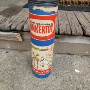 Vintage 1972 Tinkertoy No#136 Original Tinker Toy Junior Architect 125 pieces