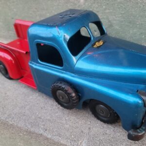 VINTAGE 1940's STRUCTO Red & Blue PICKUP TRUCK ORIGINAL