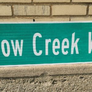 Wind Skip circle RD  42" × 12" Metal Street Road Sign Ford Chevy Barn Find Decor