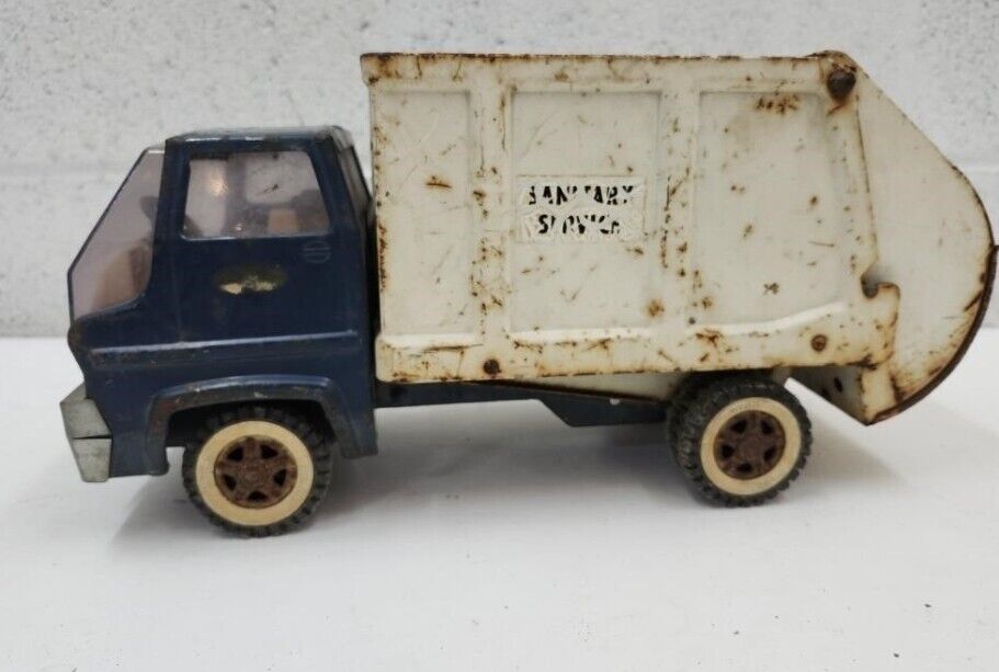 1960's 16 inch pressed steel Sanitary Service Tonka Truck rare nice vintage