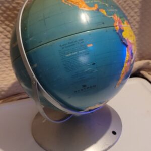 57_4c07f193-5d17-4a8f-bb0d-947452af72e7.jpg Vintage Nystrom Readiness MCM Style World Globe 12" Rare Nice