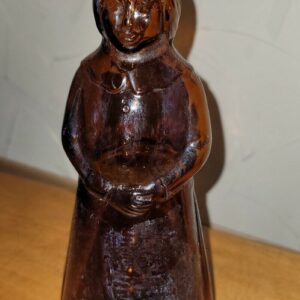Vtg 1974  Mrs Butterworth Figural Amber Glass Bottle collectable rare