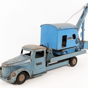 EARLY STRUCTO DIAMOND T CAB FLATBED TRUCK W/STEAM SHOVEL SET Collectible Toys