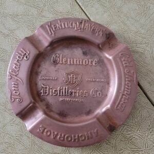 Copper/ Brass Emboss Cigar Ashtray Kentucky Tavern Glenmore Distillery Anchorage