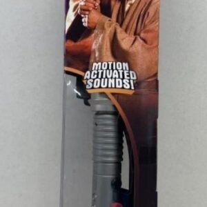 Star Wars Revenge of the Sith MACE WINDU Lightsaber 2005 Glows Sounds SEALED