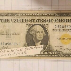FR. 2306 1935-A $1 “NORTH AFRICA” SILVER CERTIFICATE NOTE Nice Bill Collectible