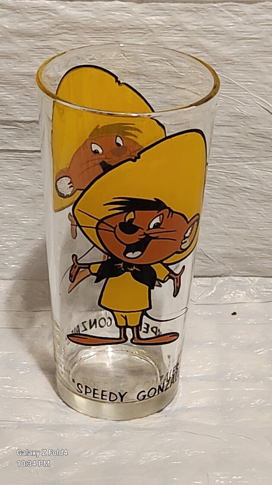 1973 Speedy Gonzales Warner Bros Looney Tunes VTG Pepsi Glass collector series