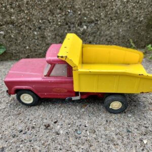 Vintage Tonka 1966 Jeep Dump Truck Red & Yellow 10"