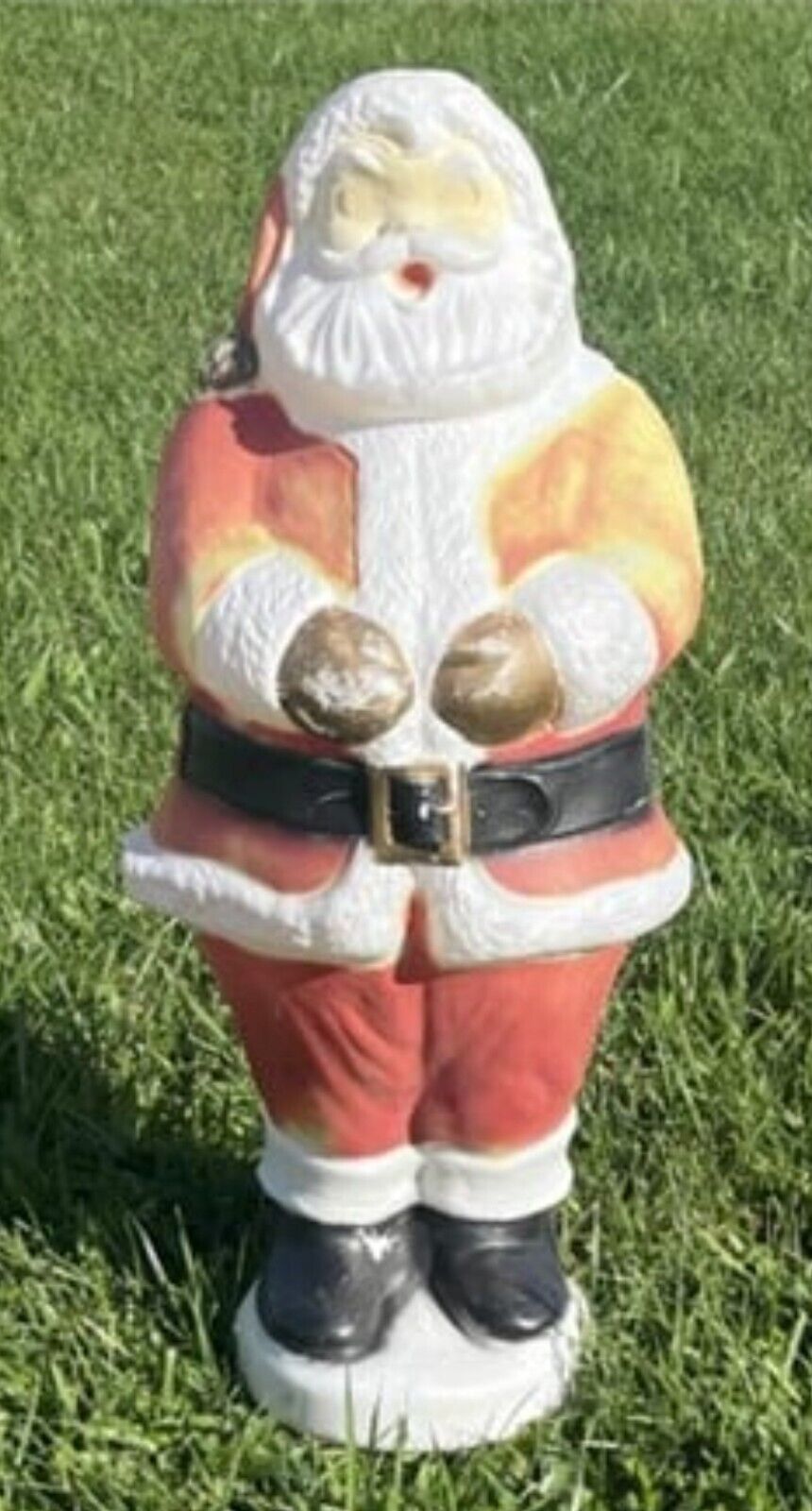 Vintage 1950's Era BECO SANTA 33" Christmas Blow Mold Light up