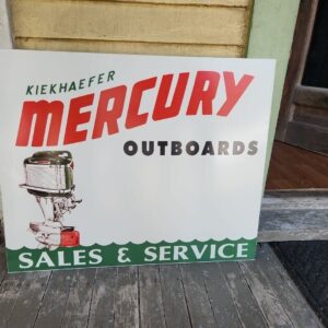 Mercury Outboards Motors Service marine  Gasoline metal sign Oil Gas Dealer Boat