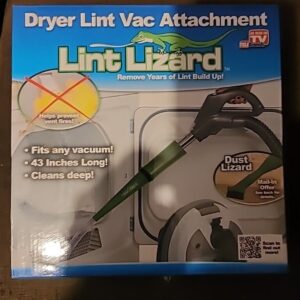 57_744465b9-35dd-46f1-b737-d6f27b7fbbdd.jpg Lint Lizard Dryer Vac Attachment Vacuum Remove Lint From Dryers 43" NEW/SEALED