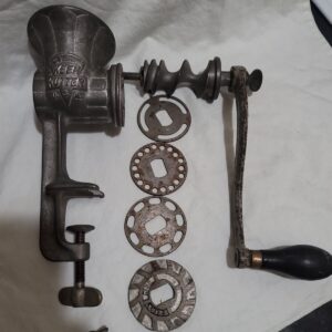 Vintage Keen Kutter 22 1/2 Meat Grinder Complete Nice