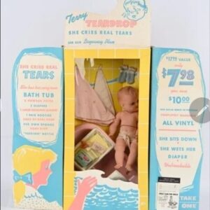 1956 TERRY TEARDROP X-MAS STORE DISPLAY DOLL Barbie Toys Girl Tiny Tears