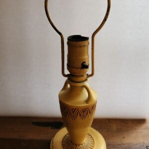 Antique Porcelain Bed Lamps Boudoir Victorian Colonial Cast Iron 12" Art Nouveau