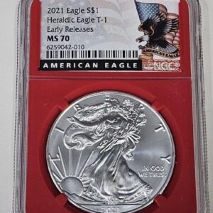 2021 Ty 1 American Silver Eagle Dollar - NGCMS70 Cond Early Release