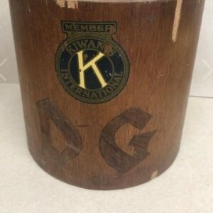 57_861c00c8-e144-4fe5-b6e3-e7f1a9a98bb5.jpg Kiwanis International Emblem Wood Bucket Vintage Rare Collectible DECOR Cool
